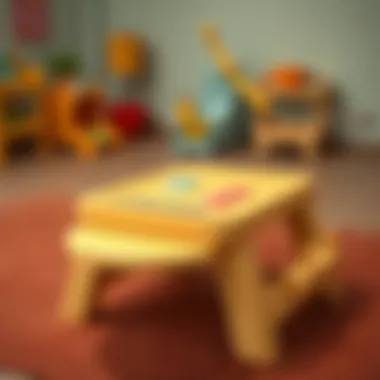 Safety features of a play table