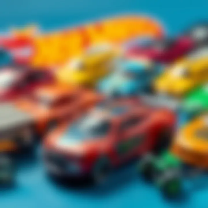 An array of different Hot Wheels models highlighting their uniqueness