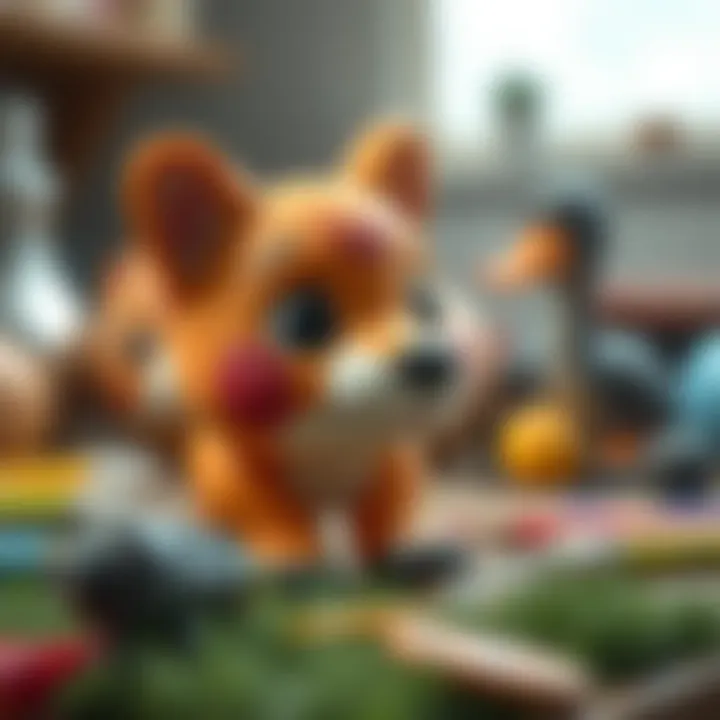 Art supplies for animal drawings