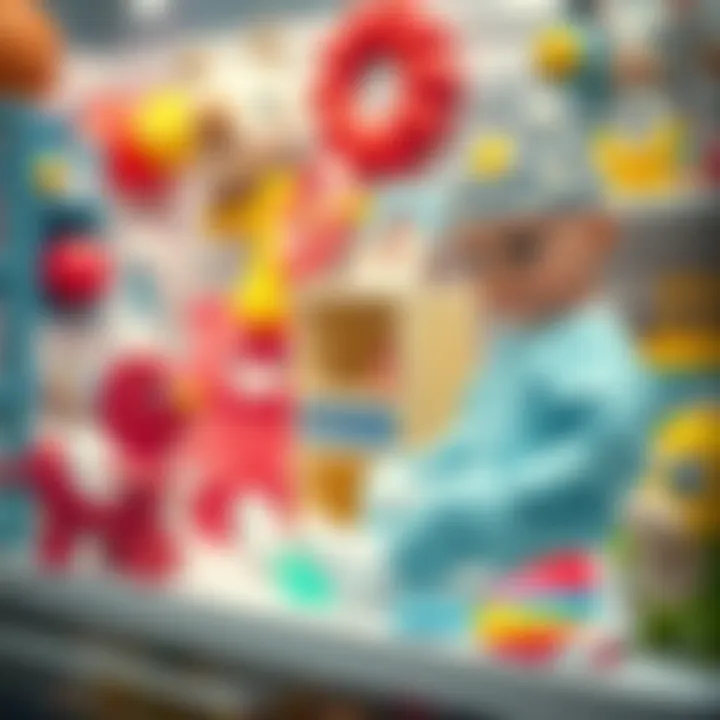 Diverse baby set options on display