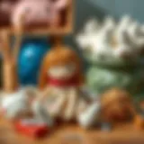 Essential materials for fabric dolls