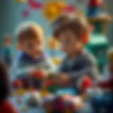 Children engaged in imaginative play