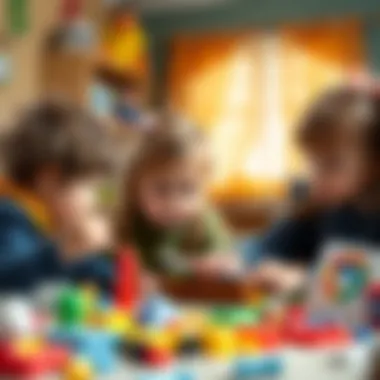 Children enjoying math through play