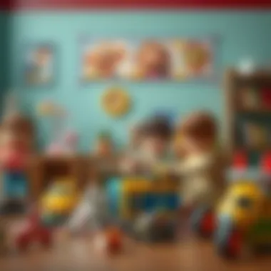 Children engaging in imaginative play with toys