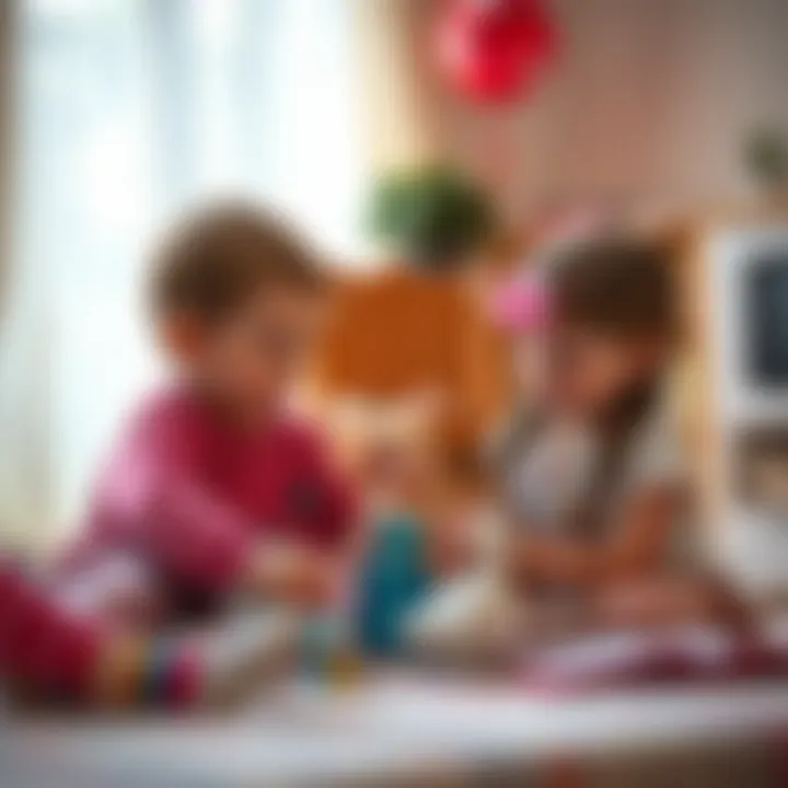 Enhancing Social Skills through Play Children playing together with Elsa dolls, enhancing social skills.