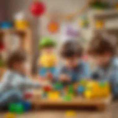 Children engaging with sukuşi toys for developmental play