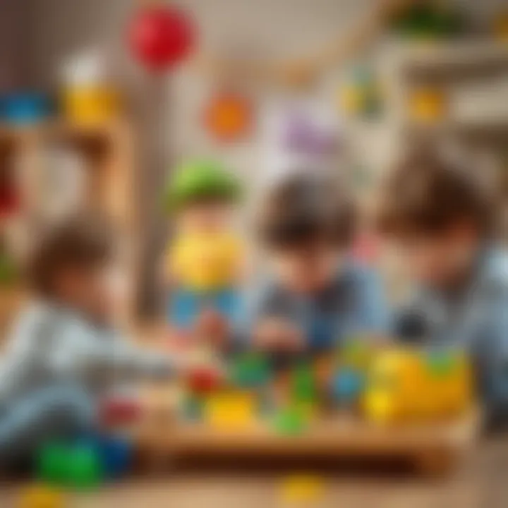 Children engaging with sukuşi toys for developmental play