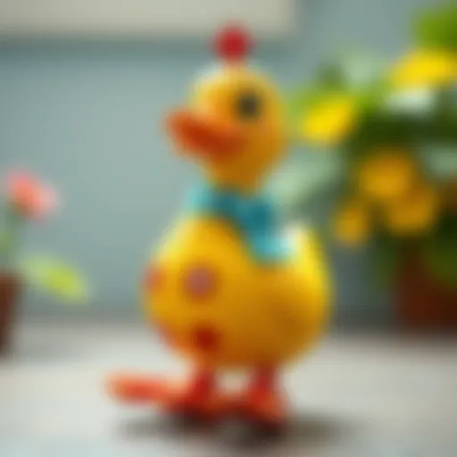 A Bright Companion for Learning Vibrant and colorful duck toy for children