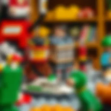 Showcasing a completed Lego model