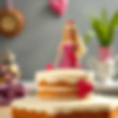 Creative Barbie cake topper