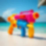 Colorful water guns ready for summer fun