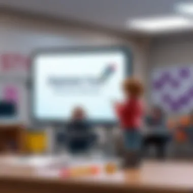 Examples of digital whiteboard applications in teaching