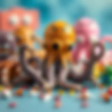 Diversity in Octopus Toy Designs Diverse octopus toys catering to different ages