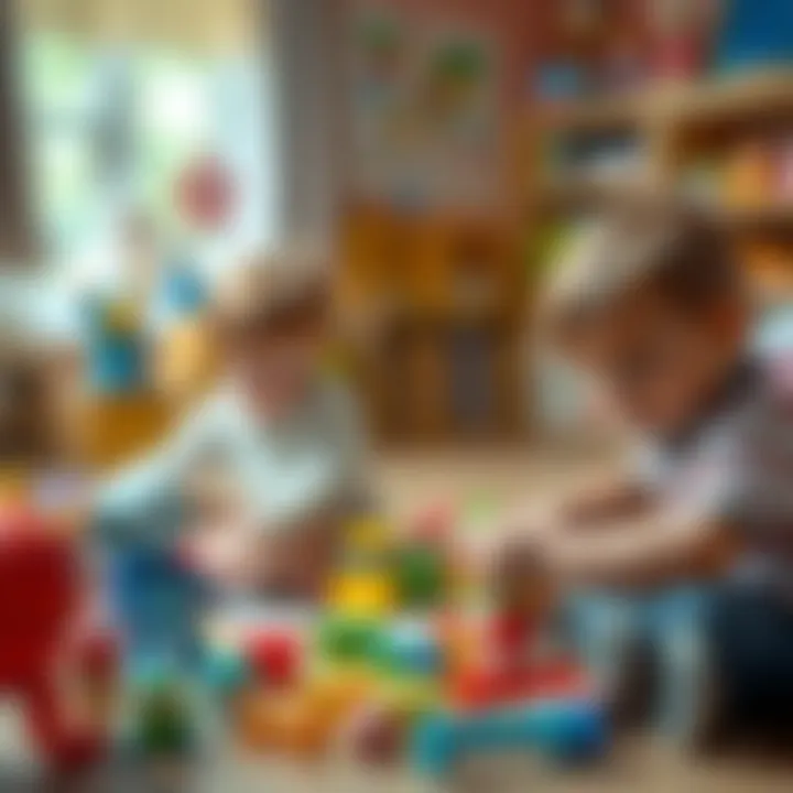 Educational playtime with diverse toys