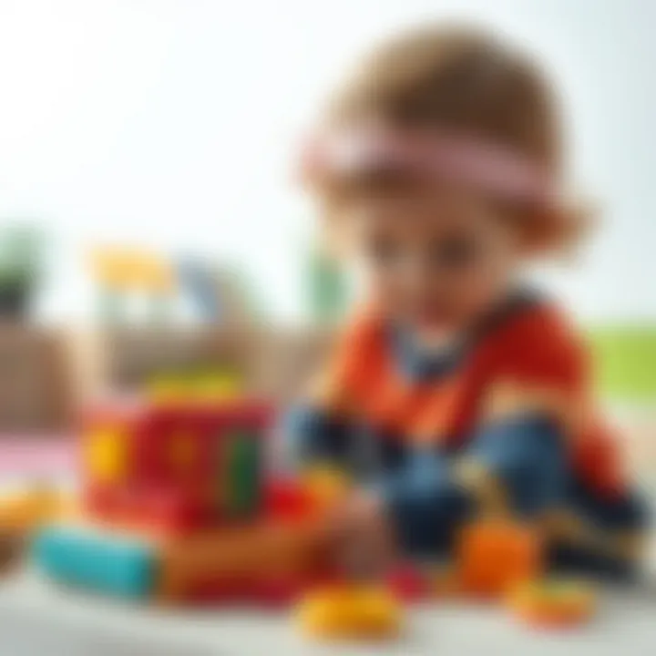 Child engaging with educational toy