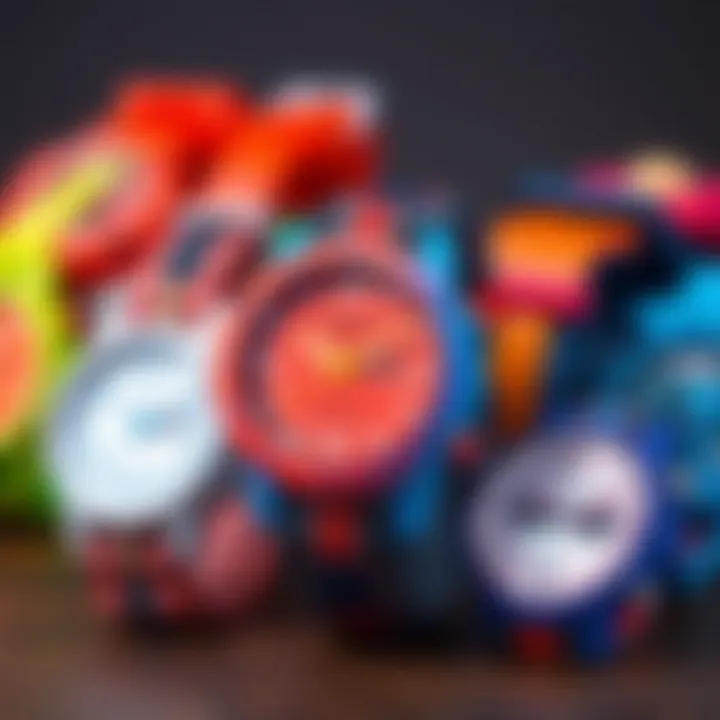 Colorful kids watch collection