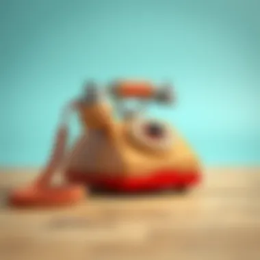 Restored Vintage Toy Telephone Restored vintage toy telephone highlighting craftsmanship