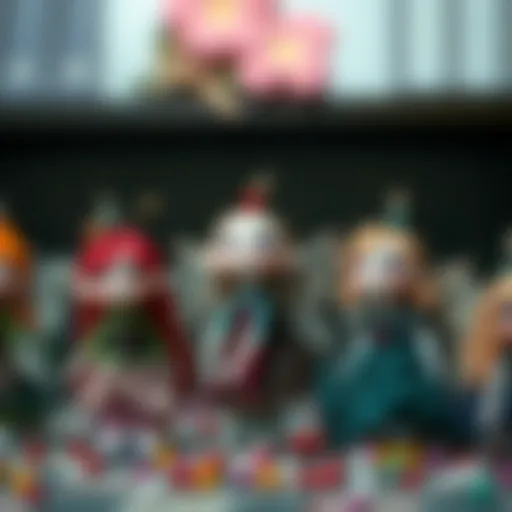 A beautiful collection of fairy dolls in various styles and colors.