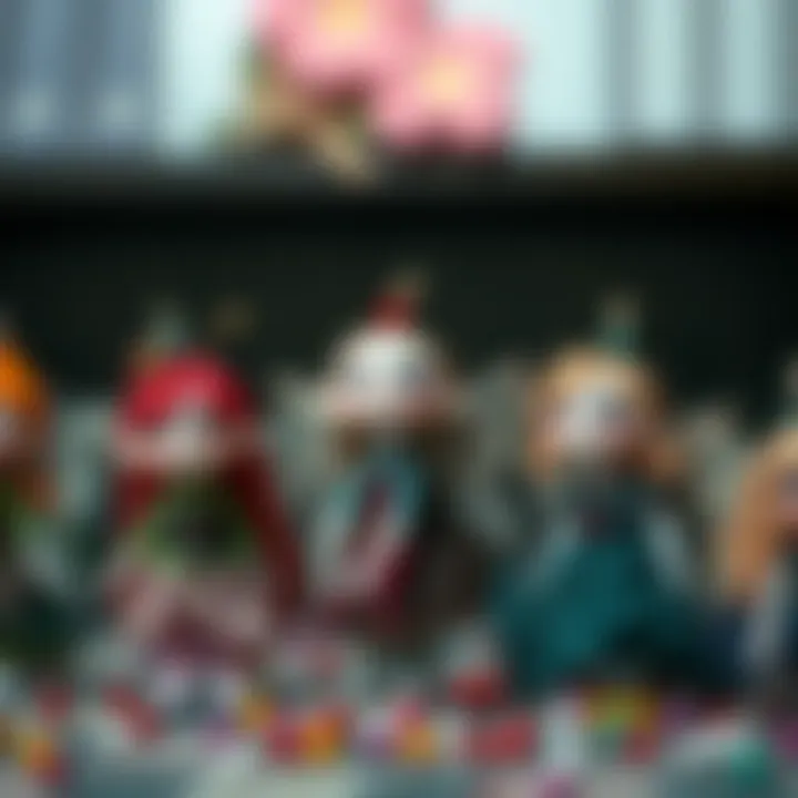 A beautiful collection of fairy dolls in various styles and colors.