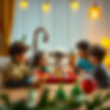 Children enjoying a family game night with Tabu, enhancing their communication skills