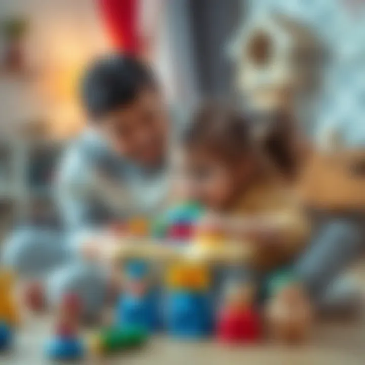 Parent and child enjoying playtime together