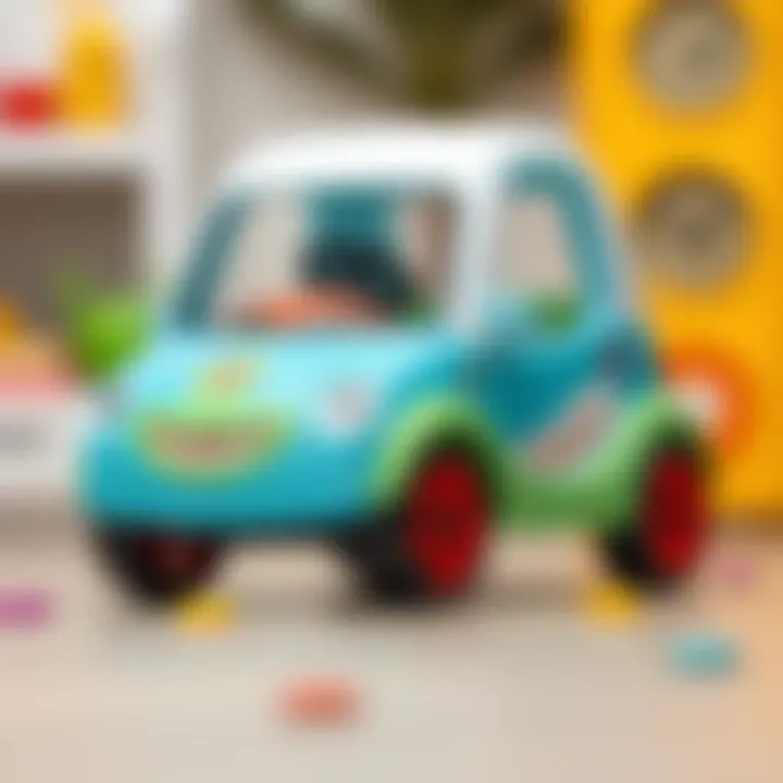 Colorful Fisher Price Smile Car designed for children