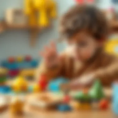 A child playing with a puzzle, demonstrating cognitive skills development.