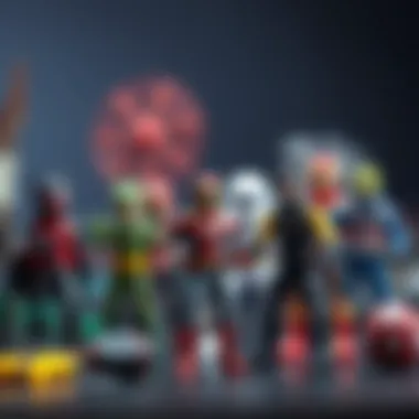 Action figures promoting imaginative storytelling