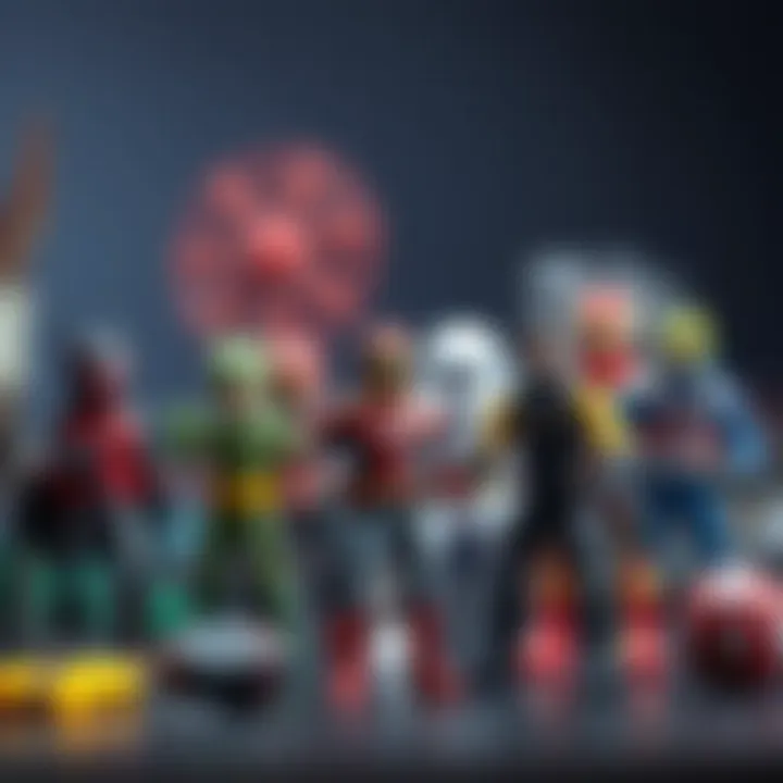 Action figures promoting imaginative storytelling