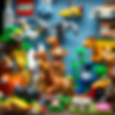 Diverse Animal Lego Sets Showcase A variety of animal Lego sets displayed