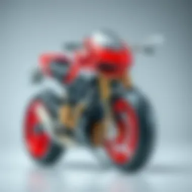 Close-up of the intricate design features of the Hot Wheels Ducati model
