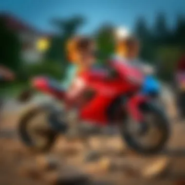 Educational benefits illustrated through children playing with the Hot Wheels Ducati toy