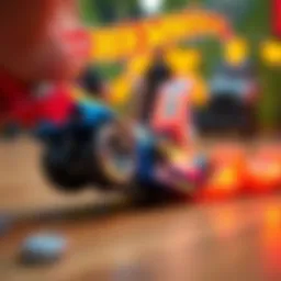 Dynamic Hot Wheels launcher in action