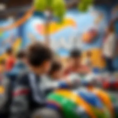 Educational activities engaging kids at Hot Wheels Park