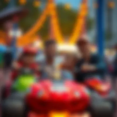 Families enjoying quality time together in the park