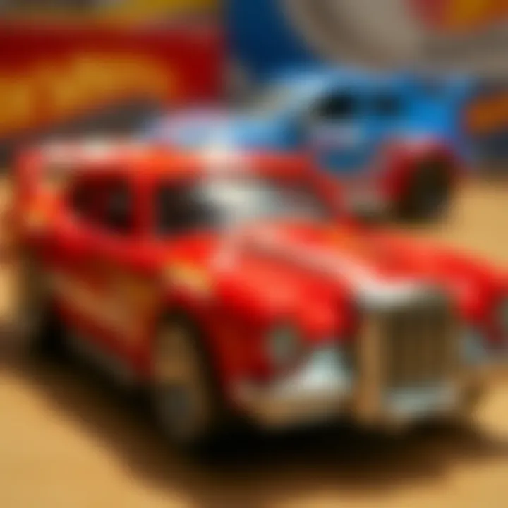 Detailed Look at a Rare Model Close-up of a rare Hot Wheels model showcasing intricate design details