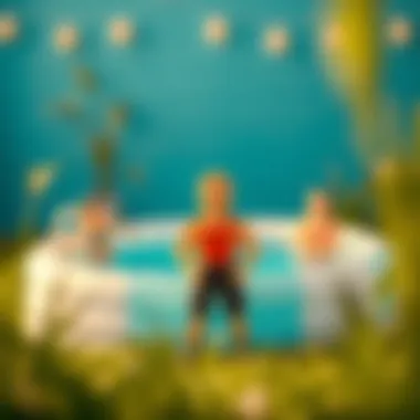 Maintenance tips for a large inflatable pool