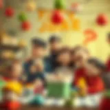 A joyful family sharing laughter and surprises on Joke Day