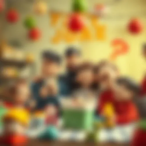 A joyful family sharing laughter and surprises on Joke Day