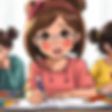 Diverse range of drawings by girls, reflecting their emotions