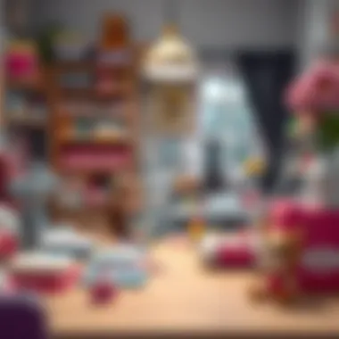 Creative Workspace for Doll Crafting Creative workspace for crafting dolls