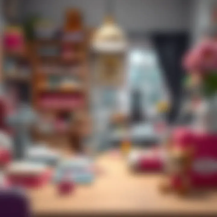 Creative Workspace for Doll Crafting Creative workspace for crafting dolls