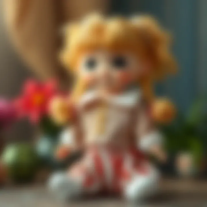 Handmade Doll with Unique Features Finished handmade doll with unique features