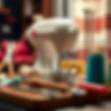 Sewing Tools Collection Collection of sewing tools for crafting dolls