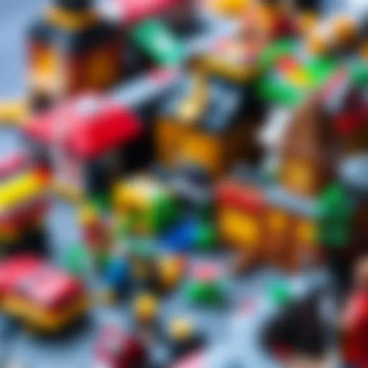 A detailed layout of the Lego set with vibrant colors