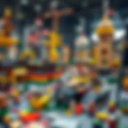 An expansive view of the largest Lego set showcasing intricate details