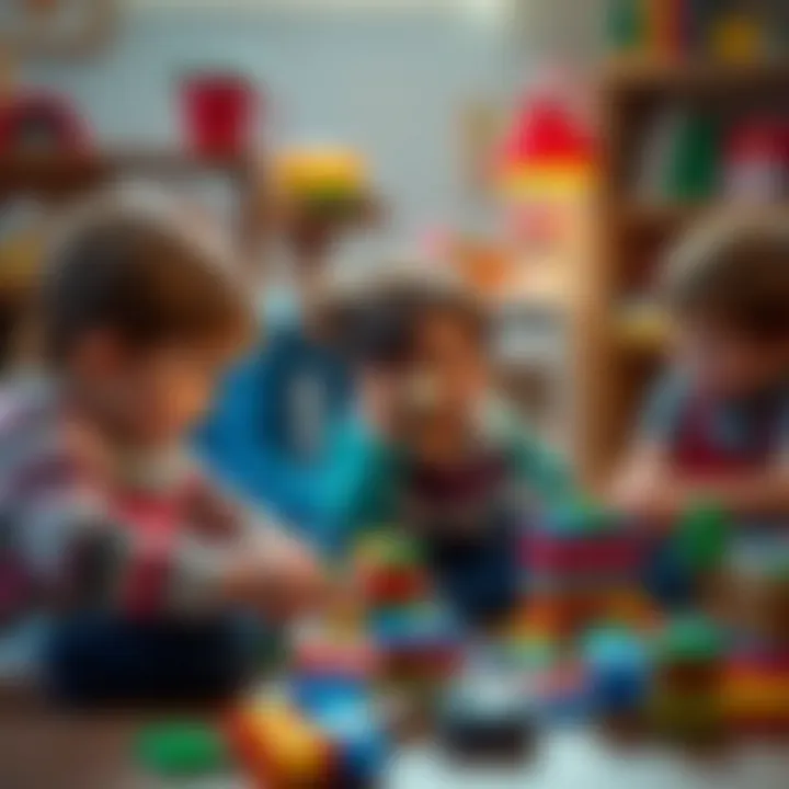 Children engaged in creative play with Lego 42132