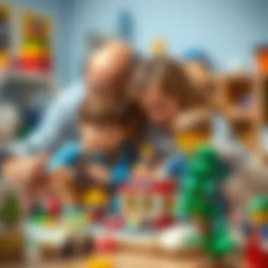 Family bonding over Lego 42132 building set