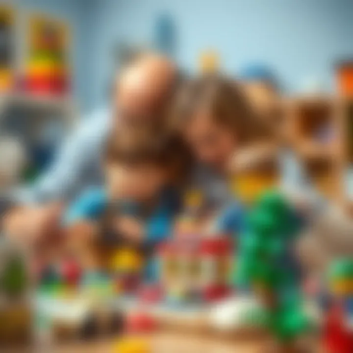 Family bonding over Lego 42132 building set