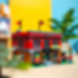 Vibrant Lego 42132 model showcasing intricate design